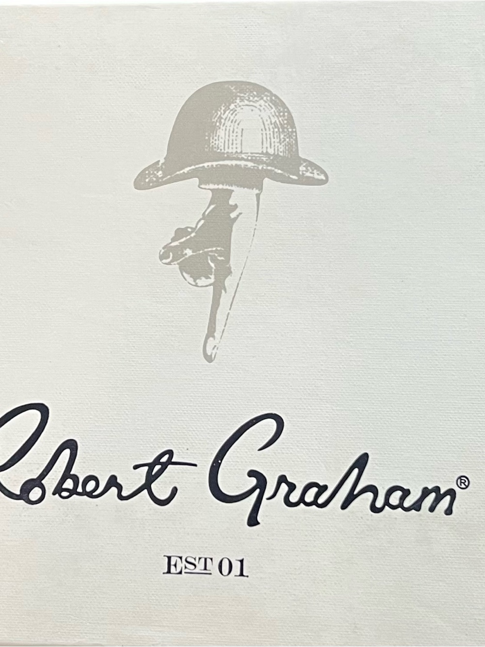 Robert Graham Shoes Off-White and Black Logo